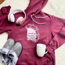 Load image into Gallery viewer, Minding My Own Small Business Maroon Hoodie