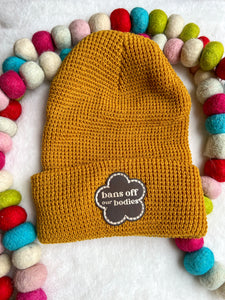 Bans Off Our Bodies Waffle Knit Beanie